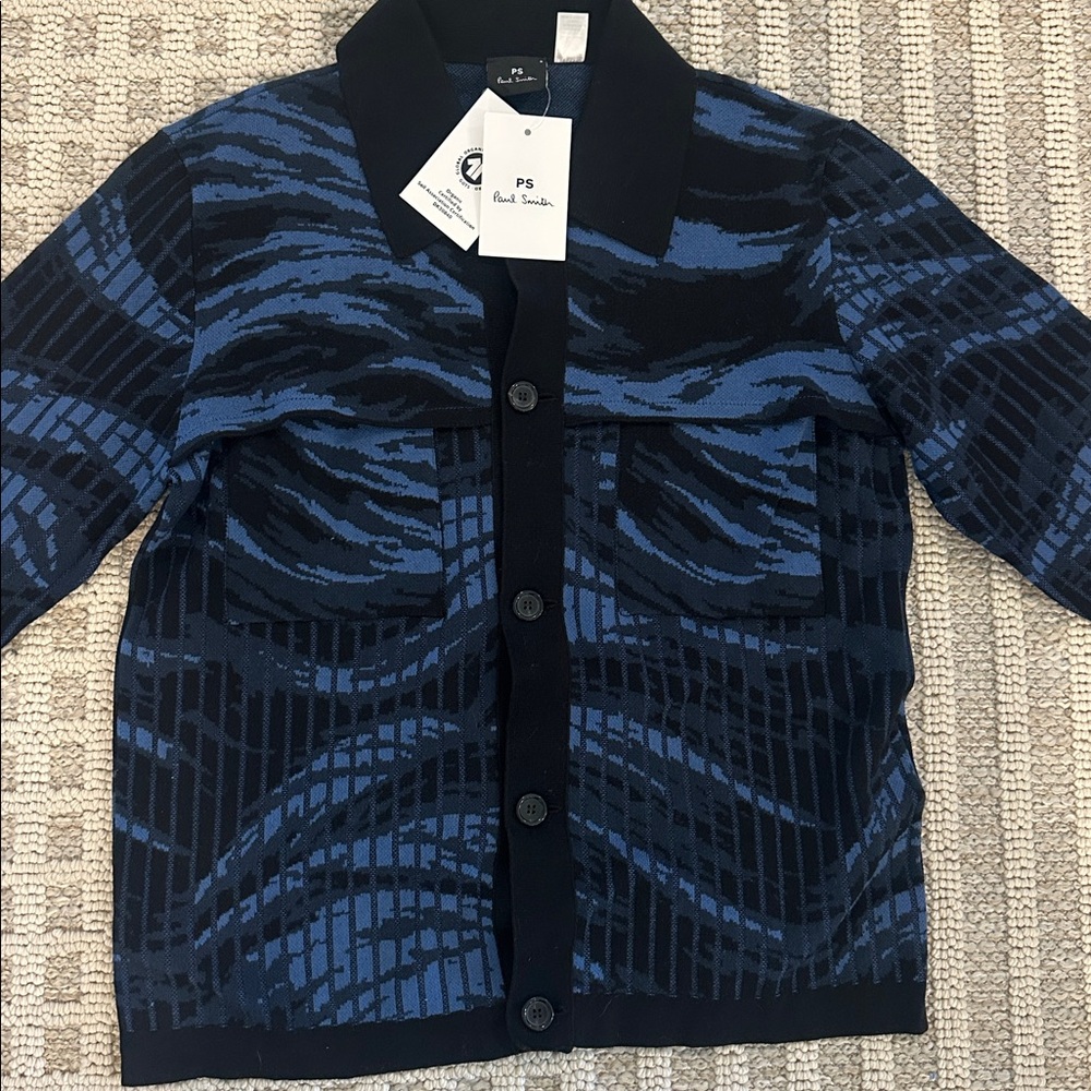 Paul Smith Navy and Black Cardigan - Picture 9 of 9